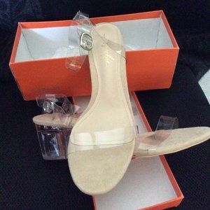 Mackin Girl Women's Ankle Strap Clear Sandals